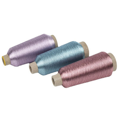 Ms Loại Lurex Sợi thêu vàng kim loại bạc Sợi 75D Số lượng sợi
