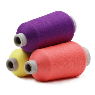 Hot 100 White Polyester Filament Yarn Weft chống vi khuẩn Dty Strand Dacron