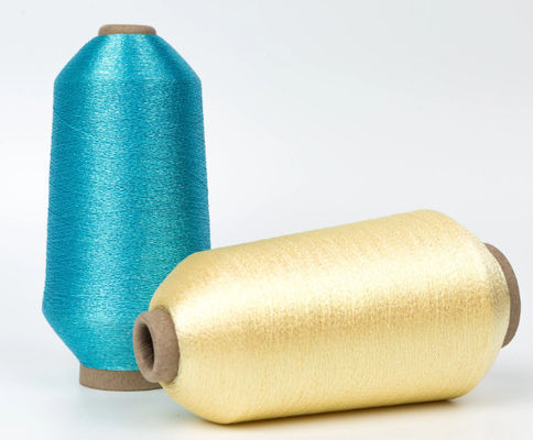 150d 5000y 128g Untwist Rayon Metallic Yarn Thẻ thêu cho máy